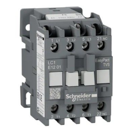 Контактор Schneider Electric LC1E1201F5 3Р Е 1NC 12А АС3 110В