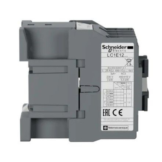 Контактор Schneider Electric LC1E1201F5 3Р Е 1NC 12А АС3 110В