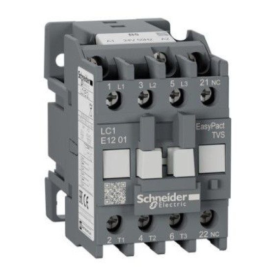 Контактор Schneider Electric LC1E1201B5 3Р Е 1NC 12А АС3 24В