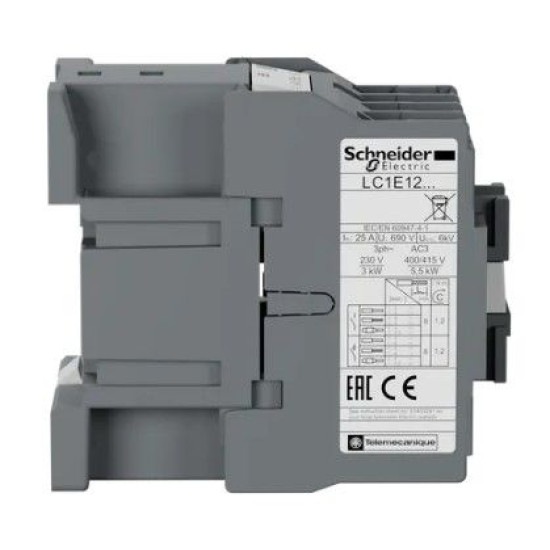 Контактор Schneider Electric LC1E1201B5 3Р Е 1NC 12А АС3 24В