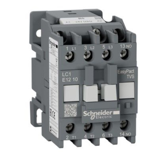 Контактор Schneider Electric LC1E1210B5 3Р Е 1NO 12А АС3 24В