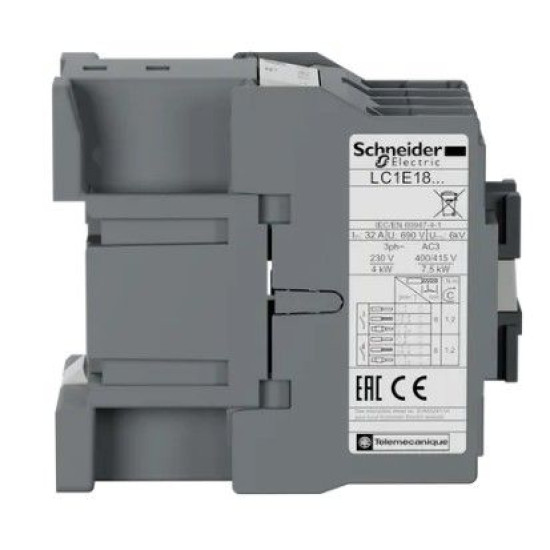 Контактор Schneider Electric LC1E1801F5 3Р Е 1NC 18А АС3 110В