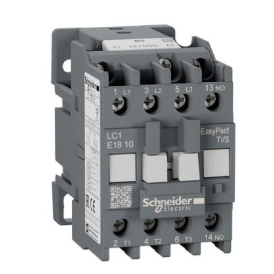Контактор Schneider Electric LC1E1810B5 3Р Е 1NO 18А АС3 24В