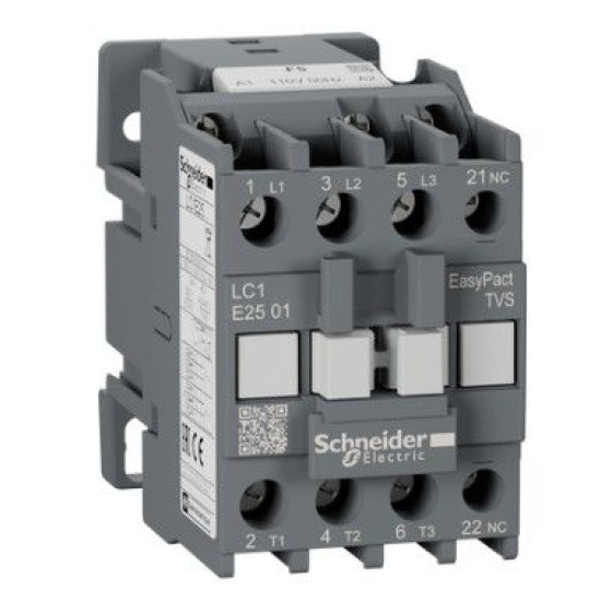 Контактор Schneider Electric LC1E2501F5 3Р Е 1NC 25А АС3 110В