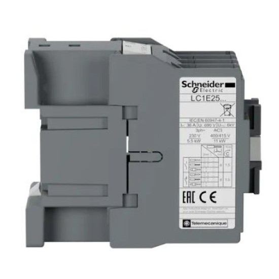 Контактор Schneider Electric LC1E2501F5 3Р Е 1NC 25А АС3 110В