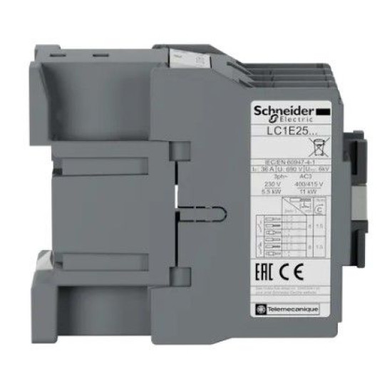 Контактор Schneider Electric LC1E2501M5 3Р Е 1NC 25А АС3 220В