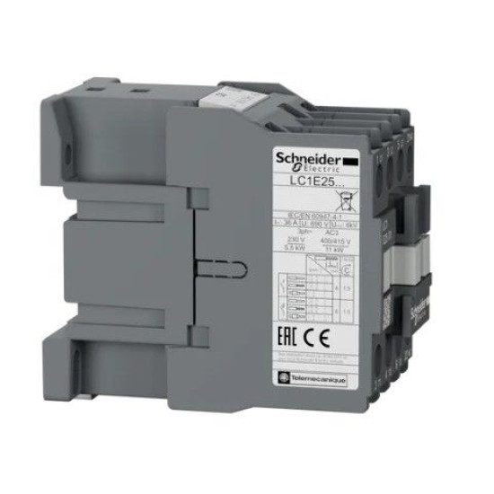 Контактор Schneider Electric LC1E2501Q5 3Р Е 1NC 25А АС3 380В