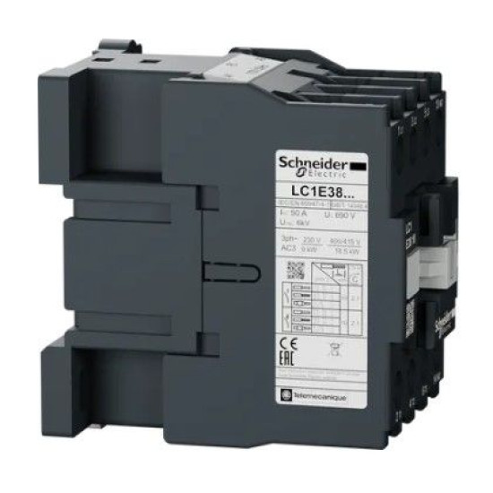 Контактор Schneider Electric LC1E3810F5 3Р Е 1NO 38А АС3 110В