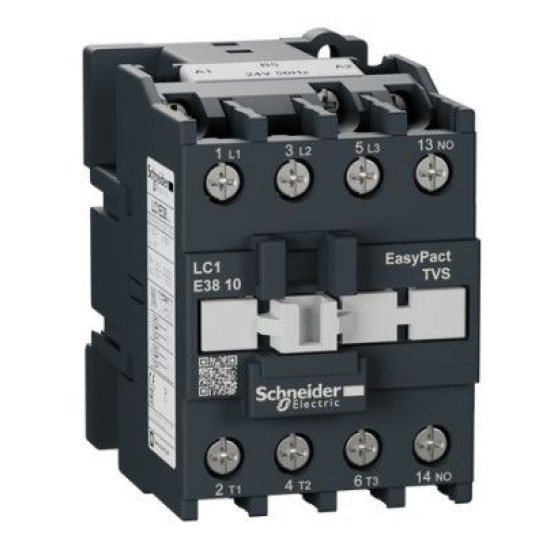 Контактор Schneider Electric LC1E3810B5 3Р Е 1NO 38А АС3 24В