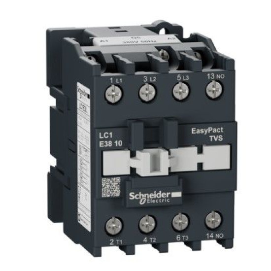 Контактор Schneider Electric LC1E3810Q5 3Р Е 1NO 38А АС3 380В
