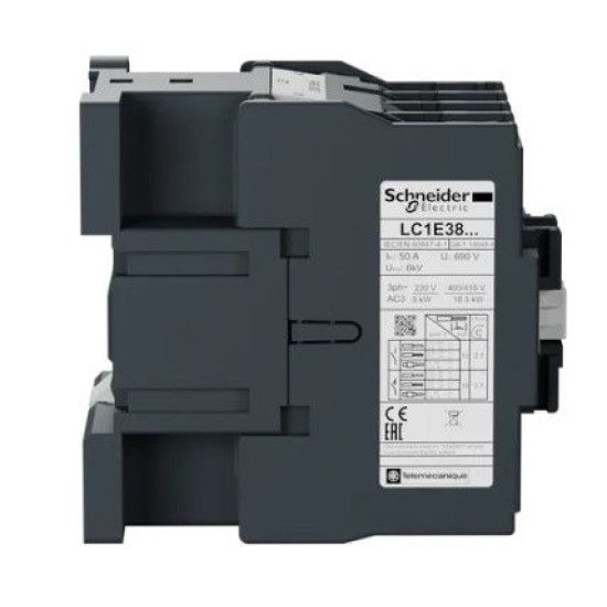 Контактор Schneider Electric LC1E3810Q5 3Р Е 1NO 38А АС3 380В