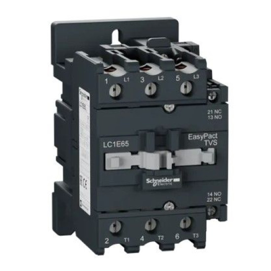 Контактор Schneider Electric LC1E65B5 3Р Е 65А АС3 24В