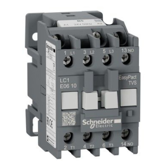 Контактор Schneider Electric LC1E0610B5 3Р Е 1NO 6А АС3 24В