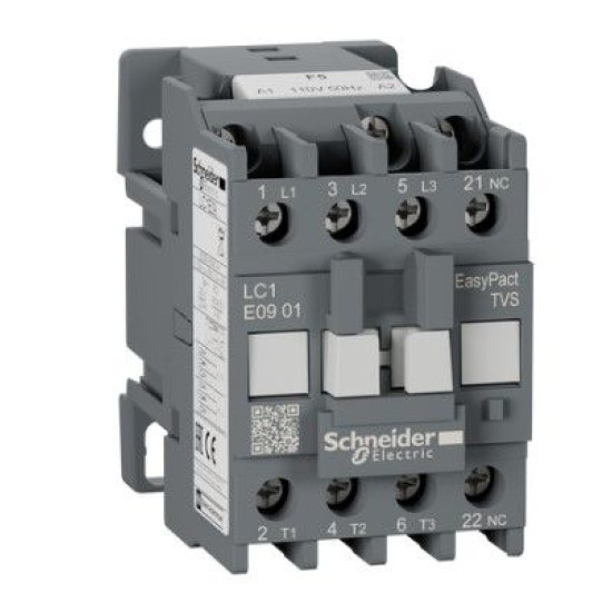 Контактор Schneider Electric LC1E0901F5 3Р Е 1NC 9А АС3 110В
