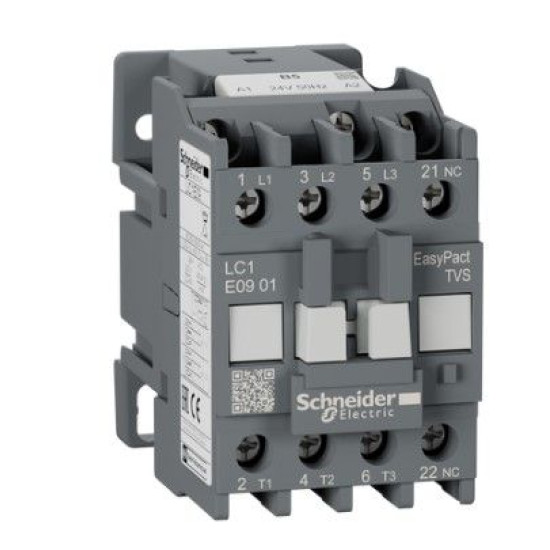 Контактор Schneider Electric LC1E0901B5 3Р Е 1NC 9А АС3 24В