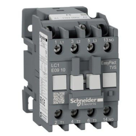 Контактор Schneider Electric LC1E0910F5 3Р Е 1NO 9А АС3 110В
