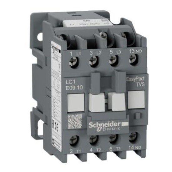 Контактор Schneider Electric LC1E0910Q5 3Р Е 1NO 9А АС3 380В