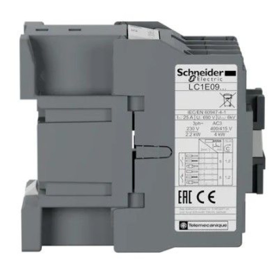 Контактор Schneider Electric LC1E0910Q5 3Р Е 1NO 9А АС3 380В