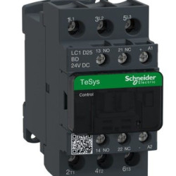 Контактор Schneider Electric LC1D25BD 3Р 25A НО+НЗ 24В обмежувач