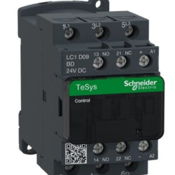Контактор Schneider Electric LC1D09BD 3Р 9A НО+НЗ 24В (з модулем пригнічення перехідних процесів)