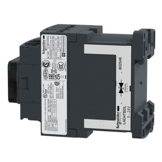 Контактор Schneider Electric LC1D09BD 3Р 9A НО+НЗ 24В (з модулем пригнічення перехідних процесів)