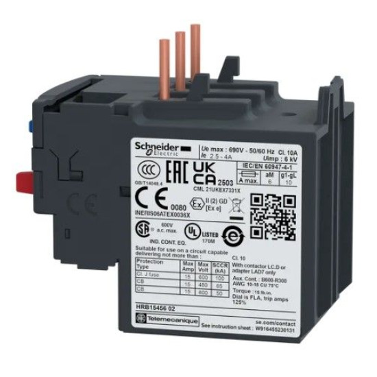 Теплове реле Schneider Electric LRD08 2,5-4A