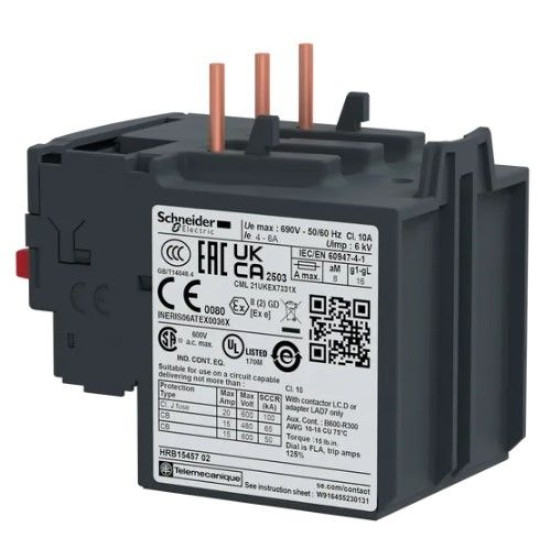 Теплове реле Schneider Electric LRD10 4-6А