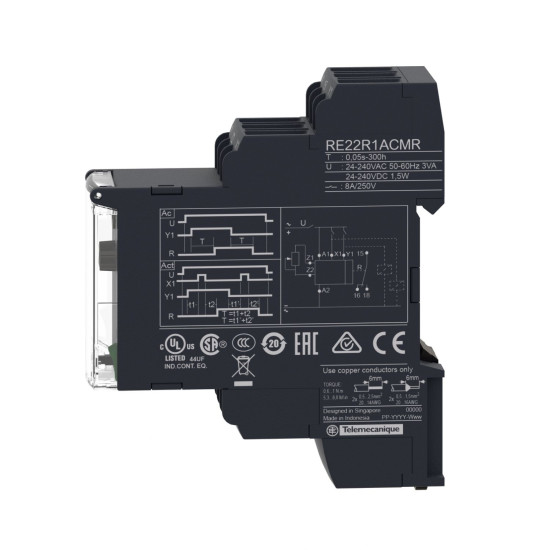 Реле часу Schneider Electric RE22R1CMR з затримкою вимикання