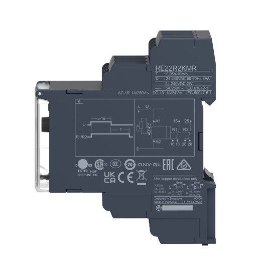 Реле часу Schneider Electric RE22R2KMR з затримкою вимикання
