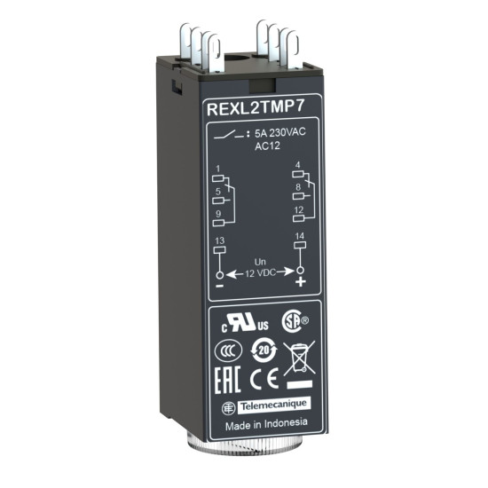 Мініатюрне реле часу Schneider Electric REXL2TMP7
