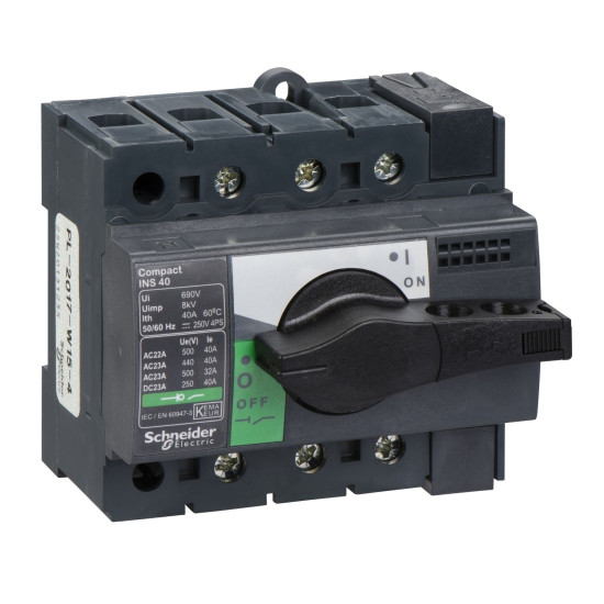 Вимикач-роз'єднувач Schneider Electric INTERPACT INS40 3P (28900)