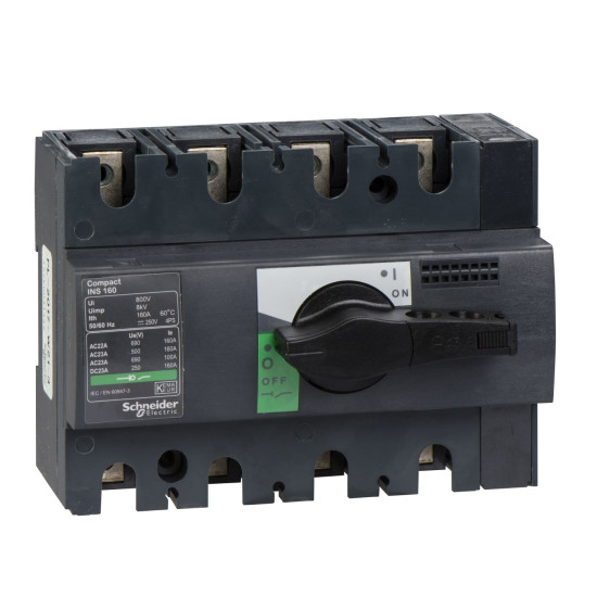 Вимикач-роз'єднувач Schneider Electric INTERPACT INS160 4P (28913)