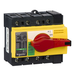 Рубильник Schneider Electric INTERPACT INS40 4P червоний/жовтий (28917)