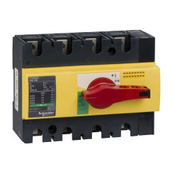 Рубильник Schneider Electric INTERPACT INS160 4P червоний/жовтий (28929)
