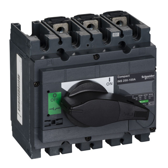 Вимикач-роз'єднувач Schneider Electric INTERPACT INS250 100А 3P (31100)