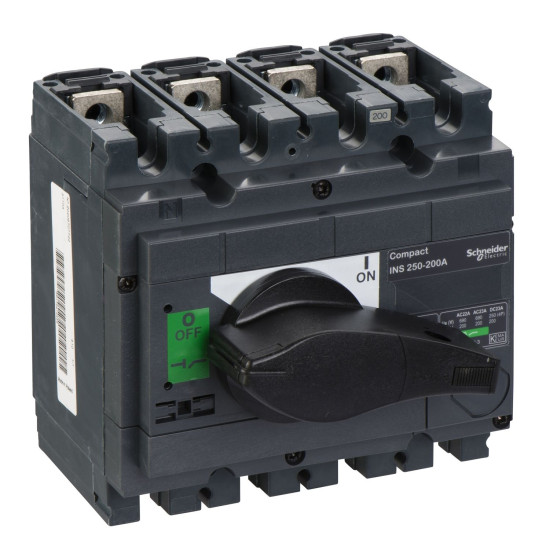 Вимикач-роз'єднувач Schneider Electric INTERPACT INS250 200A 4P (31103)