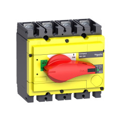 Вимикач-роз'єднувач Schneider Electric INS250 31125 160А 4P червоний/жовтий