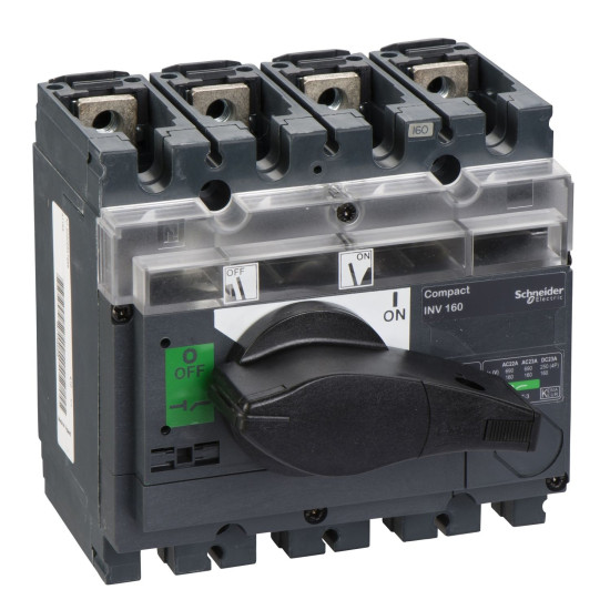 Вимикач-роз'єднувач Schneider Electric INTERPACT INV160 4P (31165)