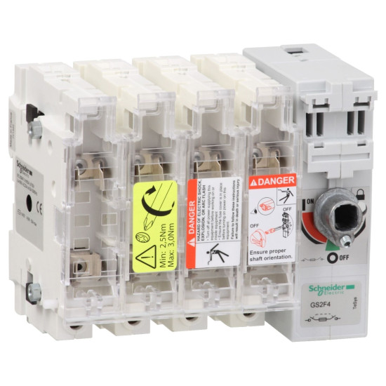 Роз'єднувач із запобіжником Schneider Electric GS2F4 14х51 4х 50A