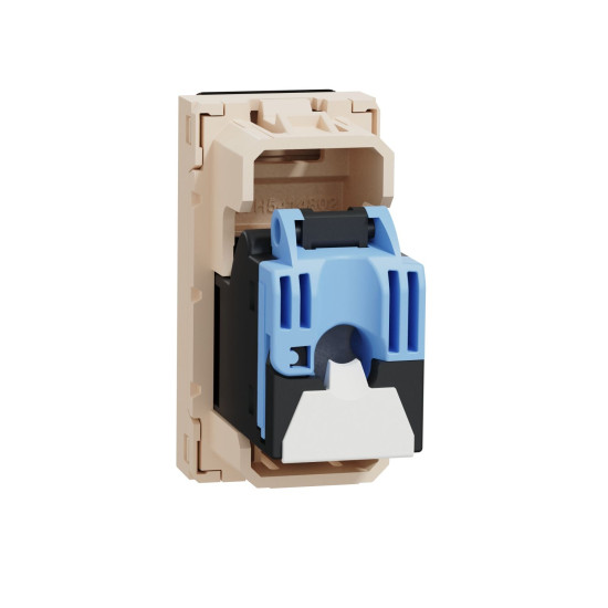 Комп'ютерна розетка RJ45 Schneider Electric Unica New NU341444 cat6 UTP 1м бежева
