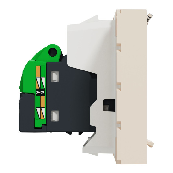 Комп'ютерна розетка RJ45 Schneider Electric Unica New NU341544 cat6 UTP 2м бежева