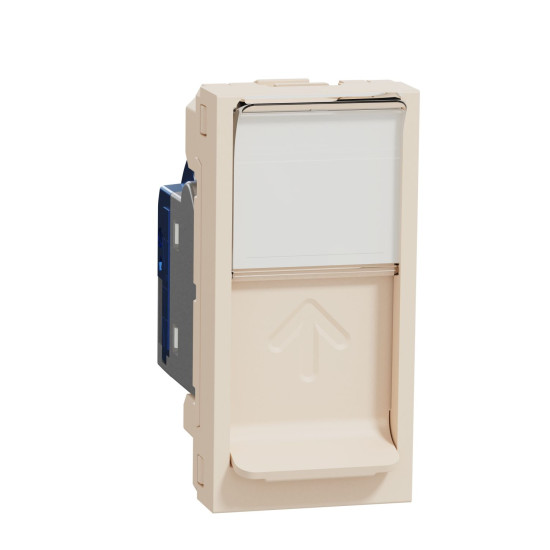 Комп'ютерна розетка RJ45 Schneider Electric Unica New NU341644 cat6 STP 1м бежева