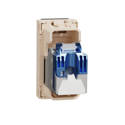 Комп'ютерна розетка RJ45 Schneider Electric Unica New NU341644 cat6 STP 1м бежева