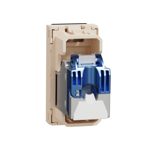Комп'ютерна розетка RJ45 Schneider Electric Unica New NU341644 cat6 STP 1м бежева