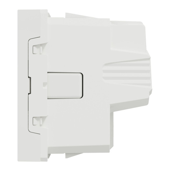 Розетка з заземленням Schneider Electric Unica New NU303618 зі шторками 16А гвинтовий зажим біла
