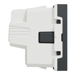 Розетка з заземленням Schneider Electric Unica New NU303754 з шторк 16А гвинтовий зажим антрацит