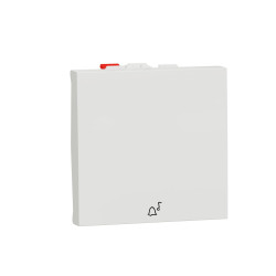 Вимикач без фіксації "дзвоник" Schneider Electric Unica New NU320618C 10А 2м білий