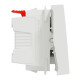Вимикач без фіксації "дзвоник" Schneider Electric Unica New NU320618C 10А 2м білий