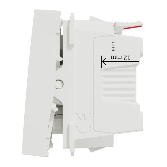 Вимикач без фіксації "дзвоник" Schneider Electric Unica New NU320618C 10А 2м білий