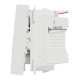 Вимикач без фіксації "дзвоник" Schneider Electric Unica New NU320618C 10А 2м білий
